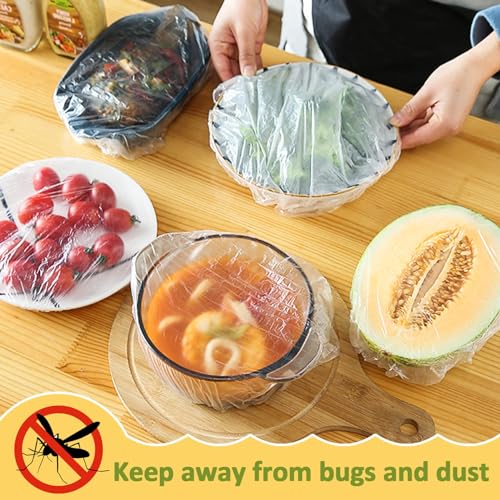 Image of MAQIHAN 300 Bowl Covers for Bread Proofing - Medium Plastic Wrap for Food
