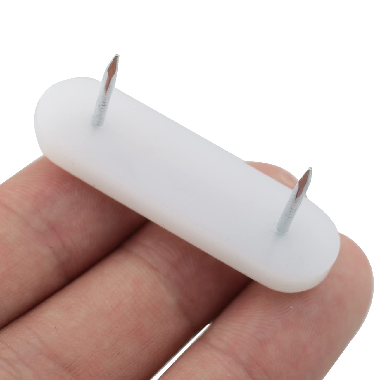 50pcs Chair Slider Plastic Head 2 Pins Nail on Furniture Sliders Chair Leg Floor Protectors Cabinet Fasteners for — view 3