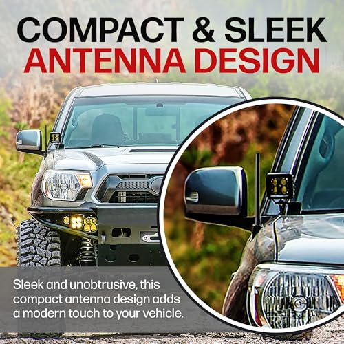 image for AntennaMastsRus Short Rubber Antenna fits Toyota Tundra (2000-2020) - 