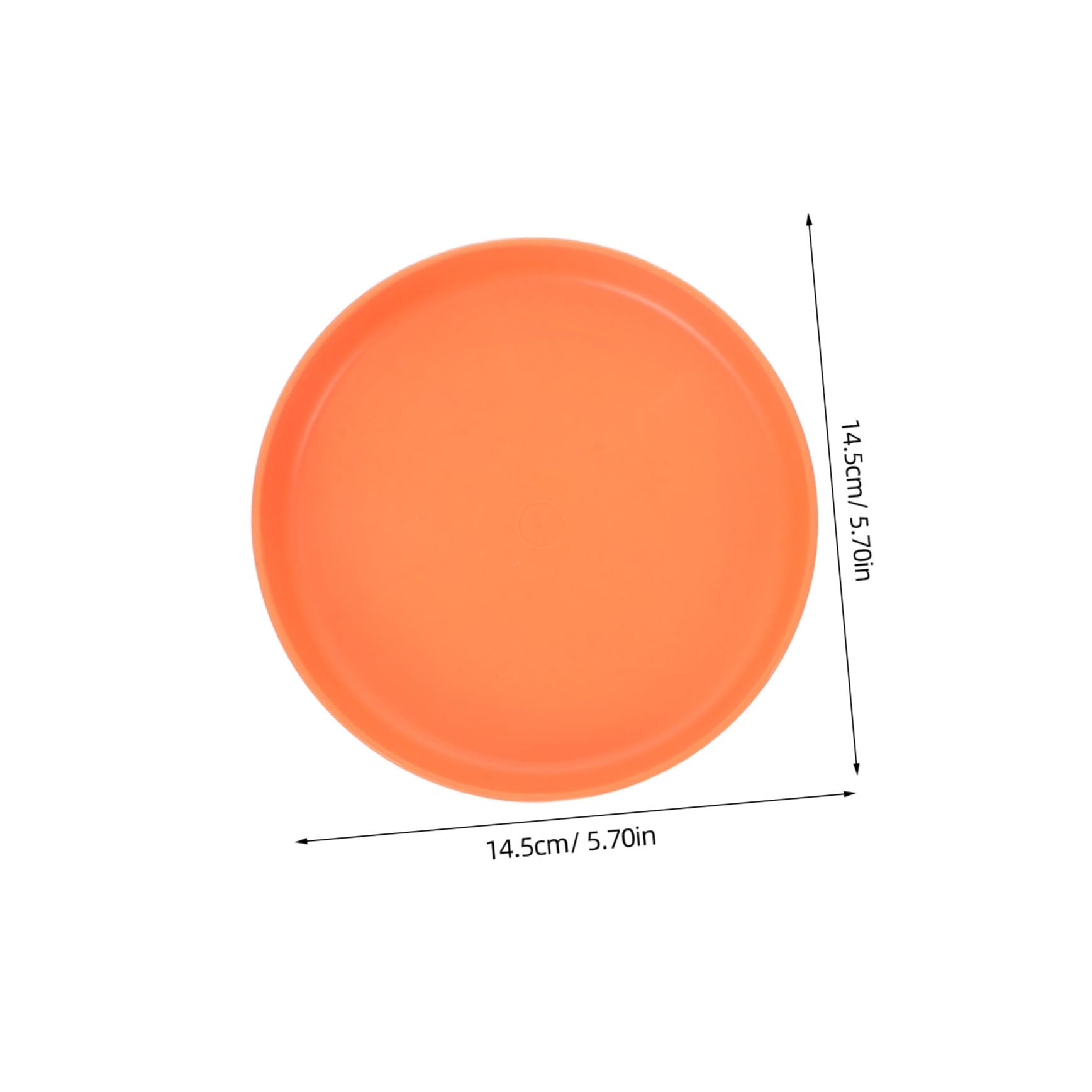 Alipis Dinnerware Sets Storage Rack Small Round Plate Set Plastic Snack Plate for Dessert Fruit Food Strong and Polished