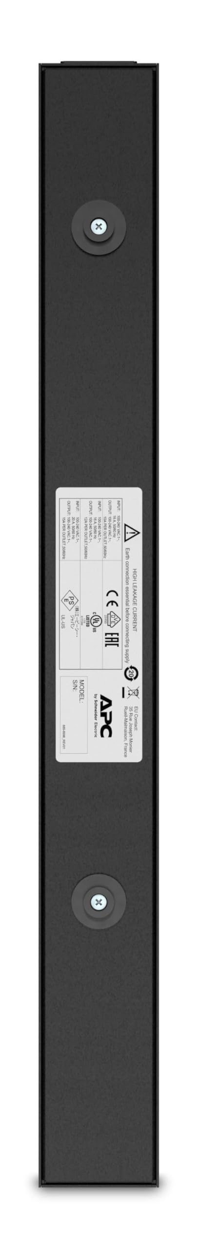 APC AP6003A unità di distribuzione dell'energia [PDU] 14 presa[e] AC 0U/2U Nero (RACK PDU BASIC HALF HEIGHT 100 - -240V/20A 220-240V/16A [14] C13)