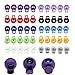 Produktbild Dancepandas Kordelklemme Einzelne Loch 100PCS Kordelstopper Toggle Stopper Mehrfache Farben 8mm Loch Rund Stopper Für Rucksackseilen Zelte Sportbekleidung (Zufällige Farbe)