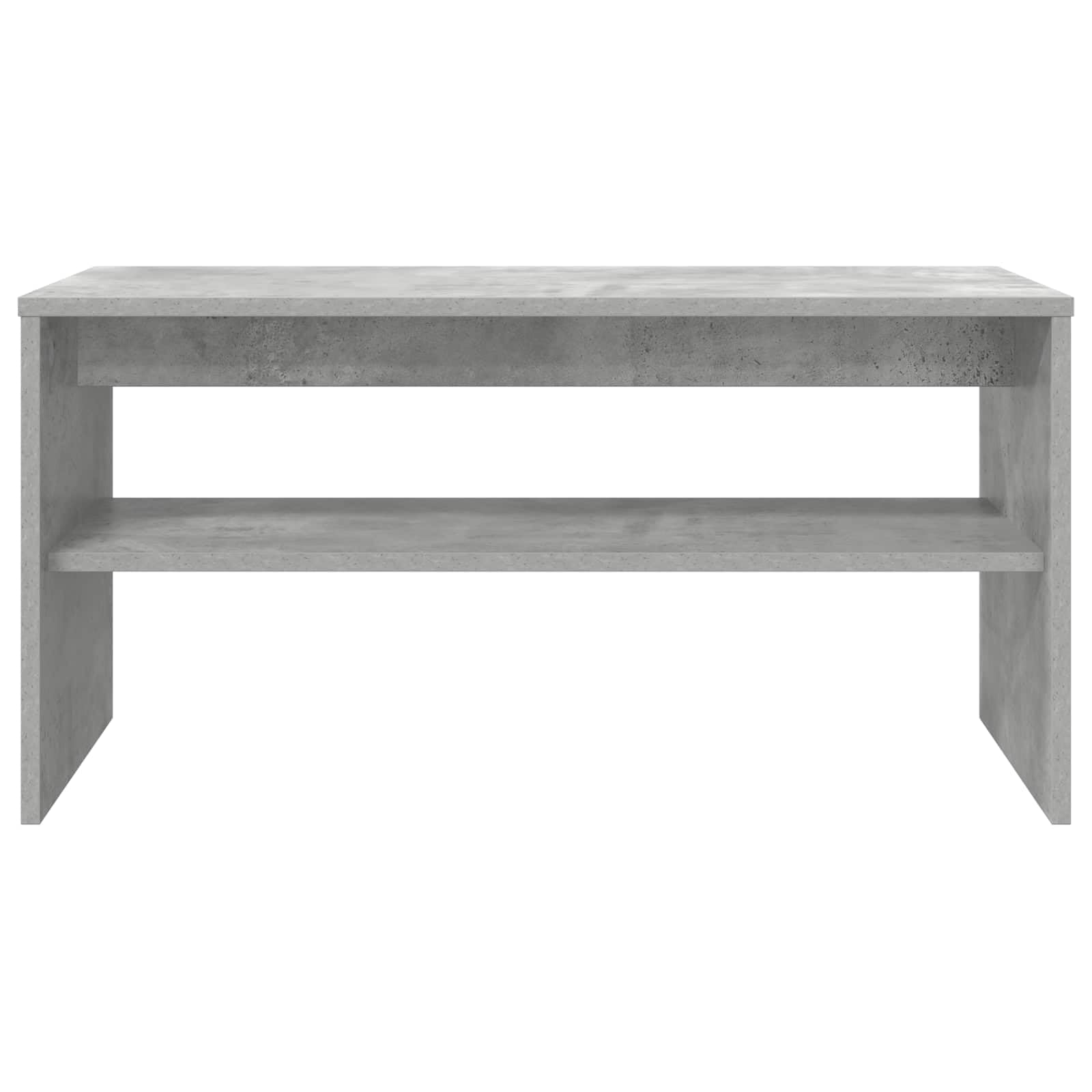 Mobile TV grigio cemento in legno 80 x 35 x 40 cm con ripiano, mobile basso e spazio portaoggetti, moderno mobile da soggiorno per dispositivi multimediali e angolo gaming