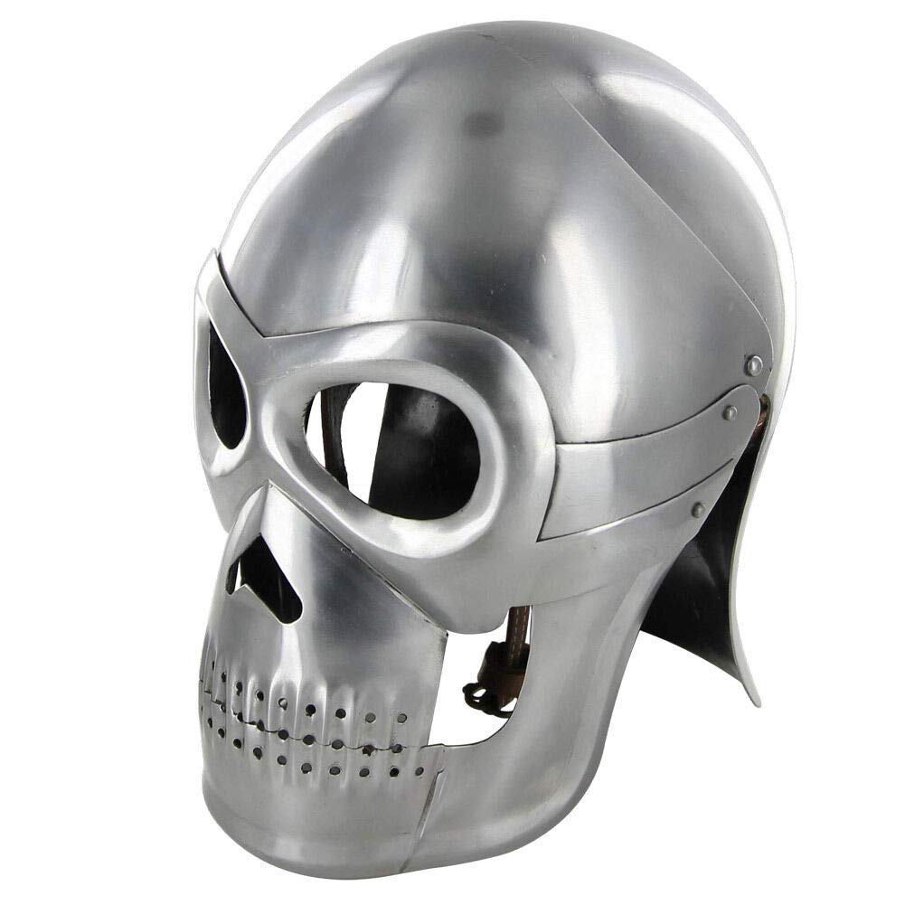 WARRIOR POINT Medieval Knight Fantasy Skull 18 Gauge Training Costume Helmet