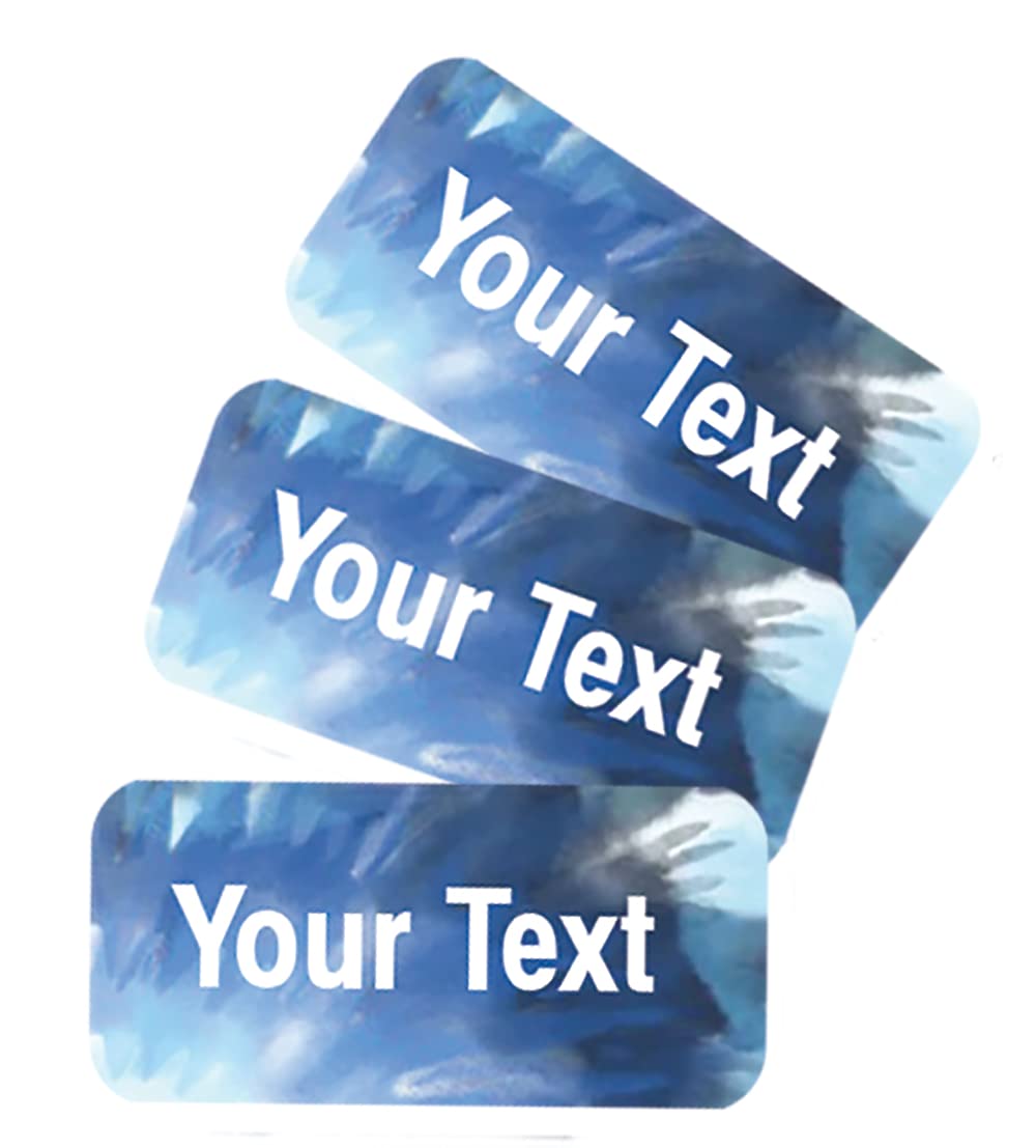 Custom Personalized Clothing Name Labels Press and Stick-On Waterproof Name Labels for Nursing Homes, Camp, College, Day Care and Uniforms with