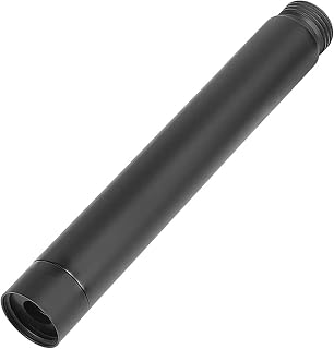 G1/2'' Tubo de Extensión de Ducha Negro de Acero Inoxidable,Tubo Alargador de Ducha,Extensor de Cabezal de Ducha,Brazo de Extensión de Ducha (15 cm, negro)