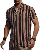 HOCHWERTIGE VERARBEITUNG: Das stylische und sportliche Herren Hemd weiß in tollem und außergewöhnlichem Design. Das Material des Herren Freizeithemdes wird aus leichten aber dennoch hochwertigen Stoffen hergestellt und sorgt für ein angenehmes Gefühl. Ein cooles, modernes und lässiges Männer Hemd für Sommer, Herbst, Frühling sowie Winter.