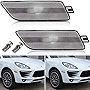 Clear Lens Side Marker Light Housing for 2015-2018 Porsche Macan Front Bumper Side Parking/Turn Signal Light Shell Kits OEM sidemarker Lamps Replacement