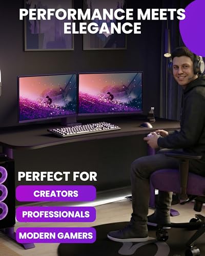 Image of Arozzi Gaming Monitor Nova 24 inch IPS 200Hz - Computer Monitor Full HD 1080p - Adaptive Sync, HDR10 & Flicker Free Display - 99% sRGB Color Accuracy - PC & Console Ready - Purple