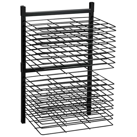 OFFICEROO Art Drying Rack 18 Shelves Extension Black - Compatible with Base Model B0CYQ6GHB2 Cover