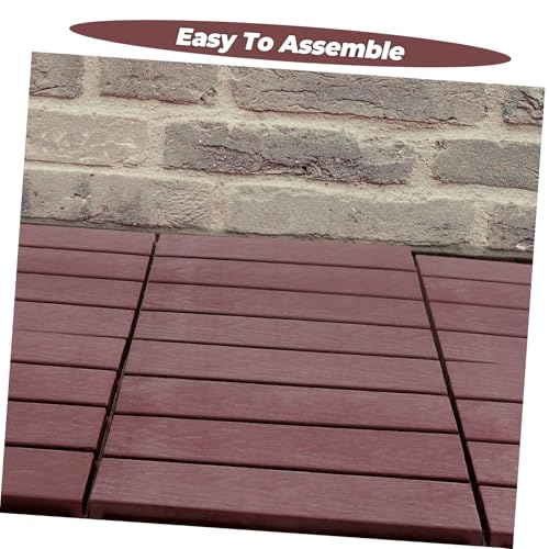 Baldosas de plástico PP para terraza y suelo de patio exterior con modular de 6 piezas 7