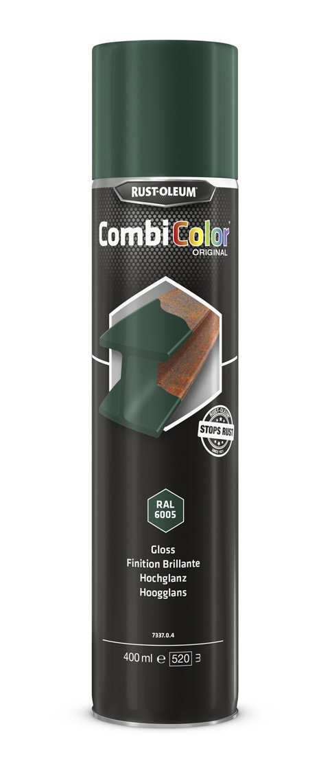 RUST-OLEUM 7337.0.4 Combicolor Original Aerosols, Superior Metal Protection, Direct To Rust, Moss green -RAL 6005