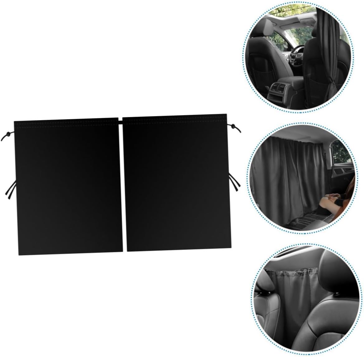 ABOOFAN 1Set Car Privacy Curtain Portable Car Shade Curtains for Sun Protection Window Divider Shield for Front Rear Windows Easy Installation Lightweight Design