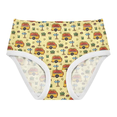 Girls' Underwear Desert Bus Cotton Stretch Comfort Toddler Panties
