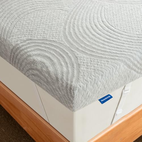 Newentorlife - Cubrecolchón Para Cama Individual Con Funda Gris Clásica Para 125 Noches Newentorlife - Cubrecolchón Para Cama Individual Con Funda Gris Clásica Para 125 Noches
