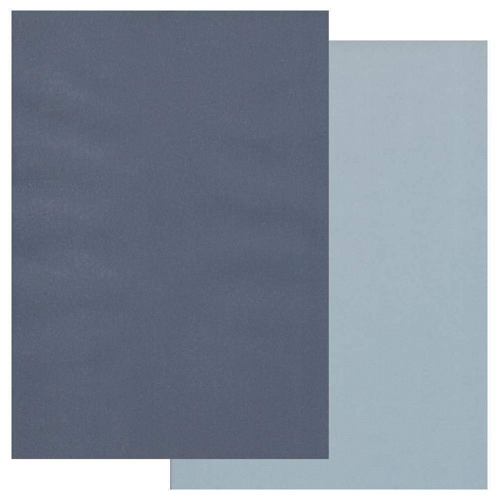 Claritystamp Blue Groovi Coloured Parchment Paper: Midnight & Sky A4 X 10 Sheets