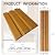 NovaGrid Board 4PCS 3D Soundproof Flat Noodles Wall Panel Strip Design Grooved Texture Panel for Interior Wall Decoration 118”x8.03“ (Teak Grain)