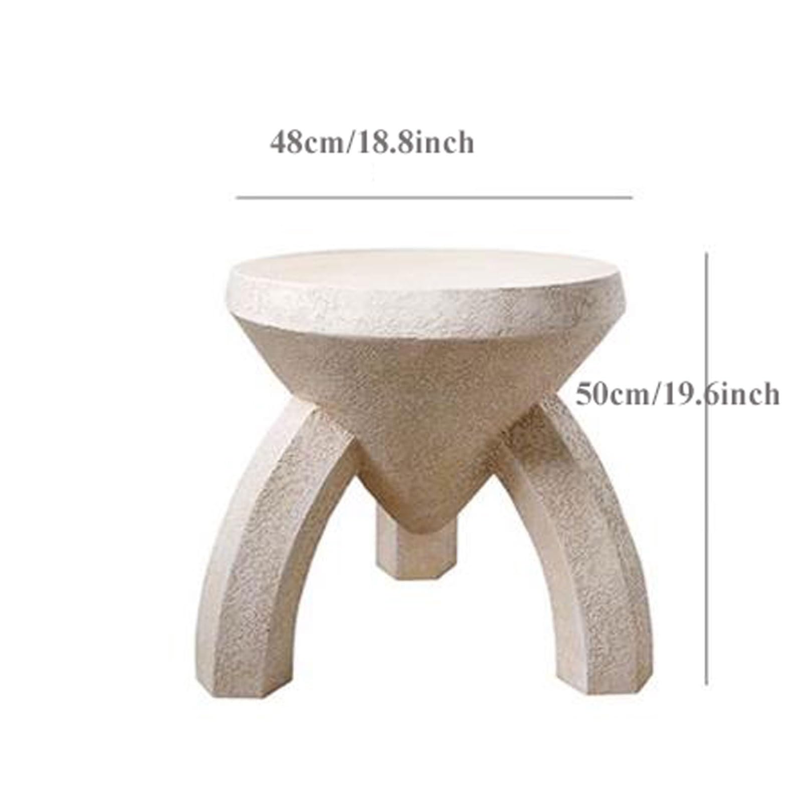 eexbz Sofa Side Table Round Stable with 3 Legs, Small Side Table Retro End Accent Table for Living Room Bedroom Office Small Spaces, 18.8''D x 19.6''H Sofas for Living Room