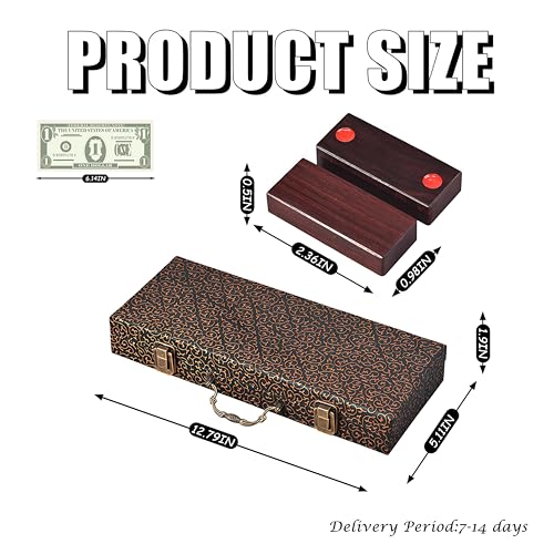 Top Natural Wood Paijiu Mahjong chino de madera miniatura 6