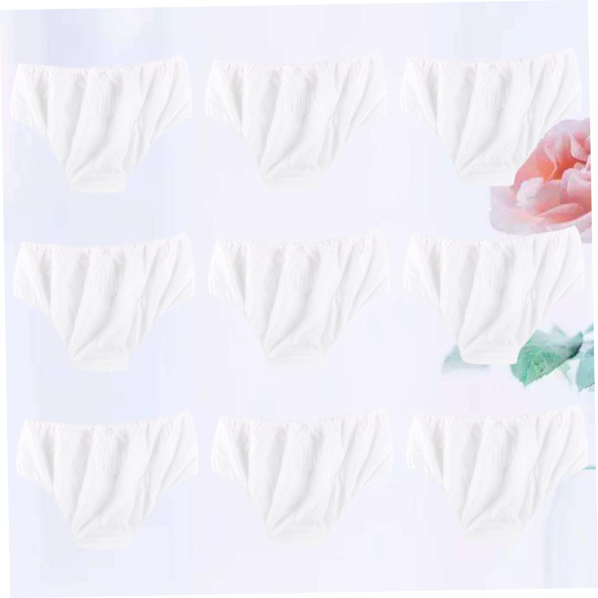 Bragas Desechables para Mujer 100 Unidades, Tejido No Tejido, Color Blanco