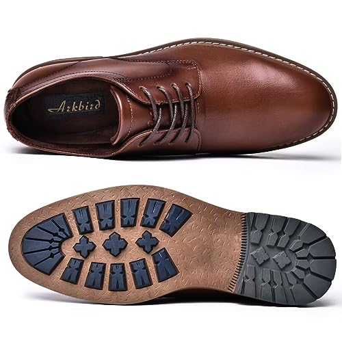 Image of Arkbird Mens Dress Shoes, Lace Up Leather Oxford