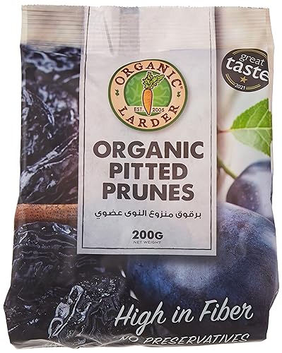 ORGANIC LARDER Dried Prunes 200 g Black