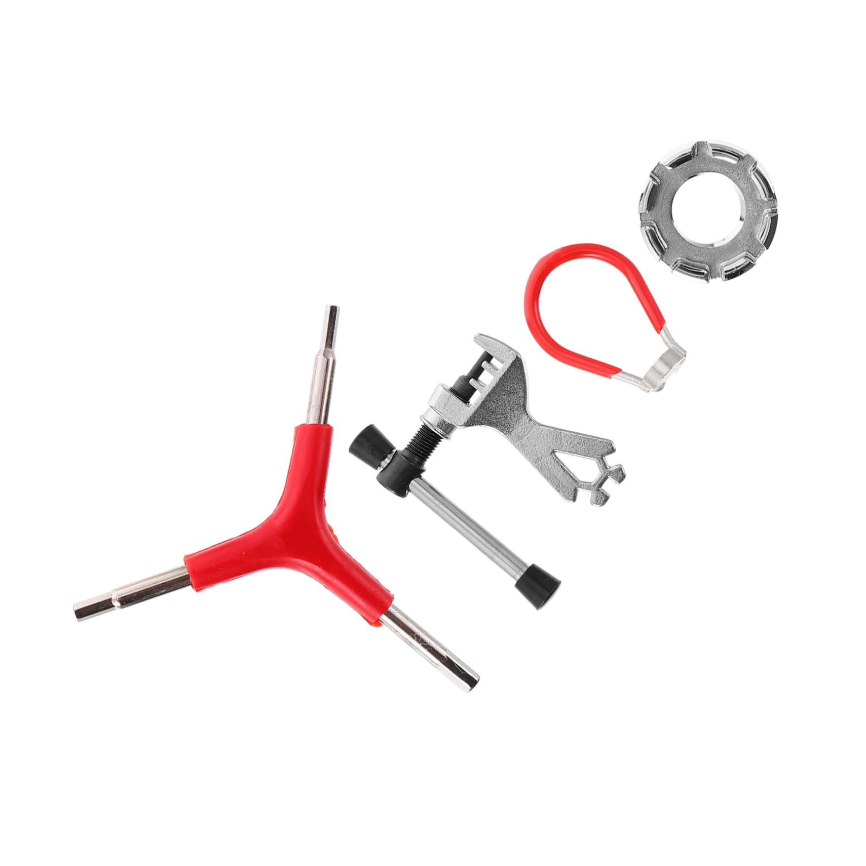 GOOHOCHY Bike Spoke Tool Kit 4pcs Mini Bicycle Spoke Wrench for Wheel Alignment Lightweight Portable Suits 10-14g Nipples