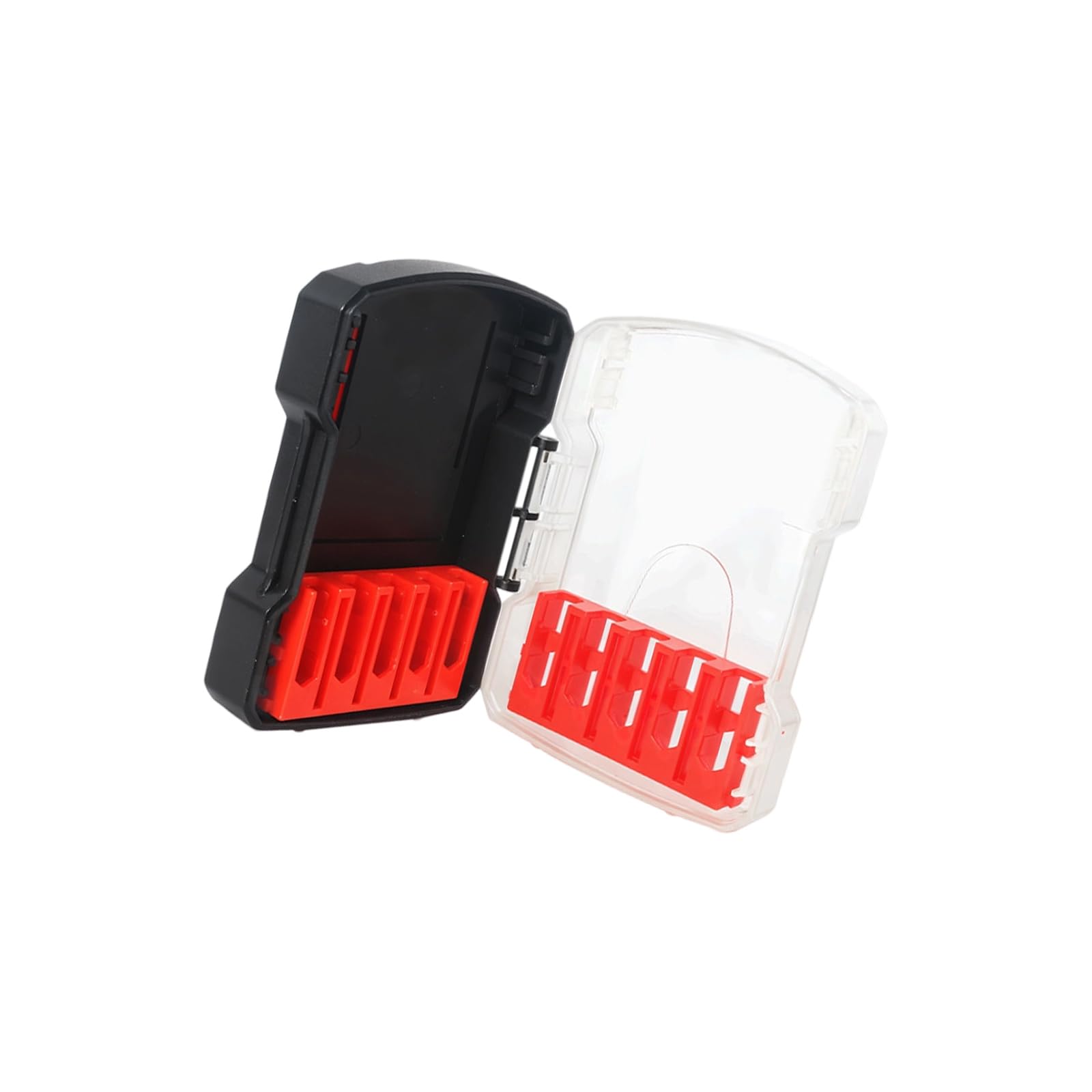 YHAILI Heavy Duty Drill Bit Organizers Box Holder Removable Compartments Tool Storage Case Portable Design Nonslip Base