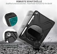 Gerutek Hülle für iPad 6. /5. Generation 9,7" (2018/2017), Schwarz – Ansicht 3
