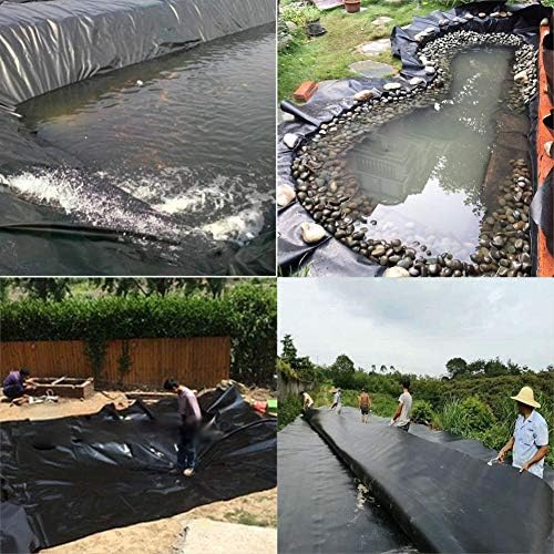 Heavy Duty 4x5m Blue Pool Pond Liner - Flexible, Impermeable Membrane for Landscaping, Reinforced, Lightweight & Portable, Ideal for Garden & Water Features