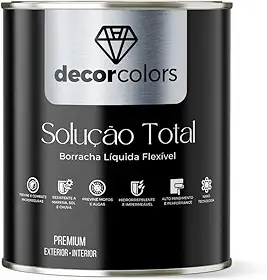DECOR COLORS Tinta Borracha Líquida Solução Total 4,3kg (Branca)