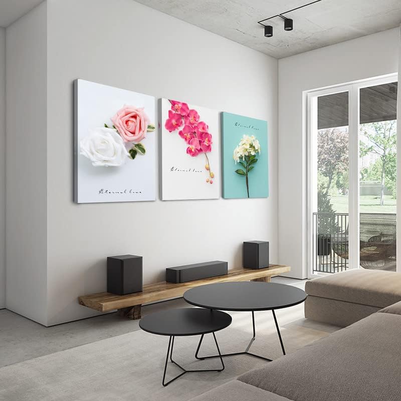 大人気商品 3枚 花 アートパネル おしゃれ 飾り絵 ポスター 壁掛け アートフレーム モダン アートボード インテリア 絵画 印刷された インテリア部屋飾り パネルアート B 40cmx60cm Chandigarhdaily Com