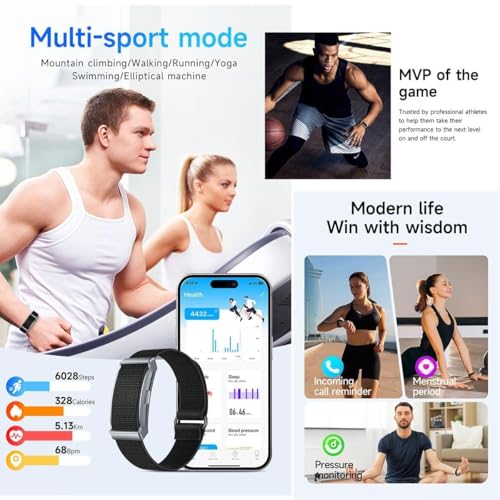 Image of StyleOxx GT Pro Smart Fitness Band,24 /7 Activity Tracking, Heart Rate Monitoring, HRV Analysis, Stress and Sleep Tracking, 30+ Days Battery Life, Ai-Analysis,Subscription Free App (Black Silicone)