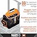 Klein Tools 62202MB MODbox Tool Tote, Part of the MODbox Mobile Workstation, 33 Pockets, Ample Tool Storage, Zipper Pocket for Small Items