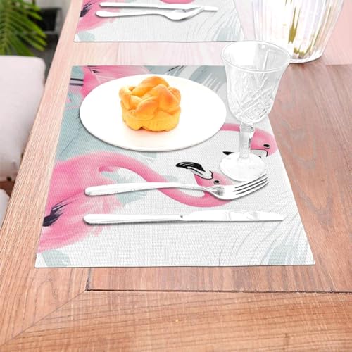 Sets de table tissés en PVC antidérapants et résistants à la chaleur
