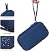 CAOODKDK Electronic Organizer Travel Cable Accessories Bag, Electronic Organizer Case, Electronic Accessories Organizer Bag for Power Bank, Charging Cords, USB Cable, Earphones (Navy Blue)