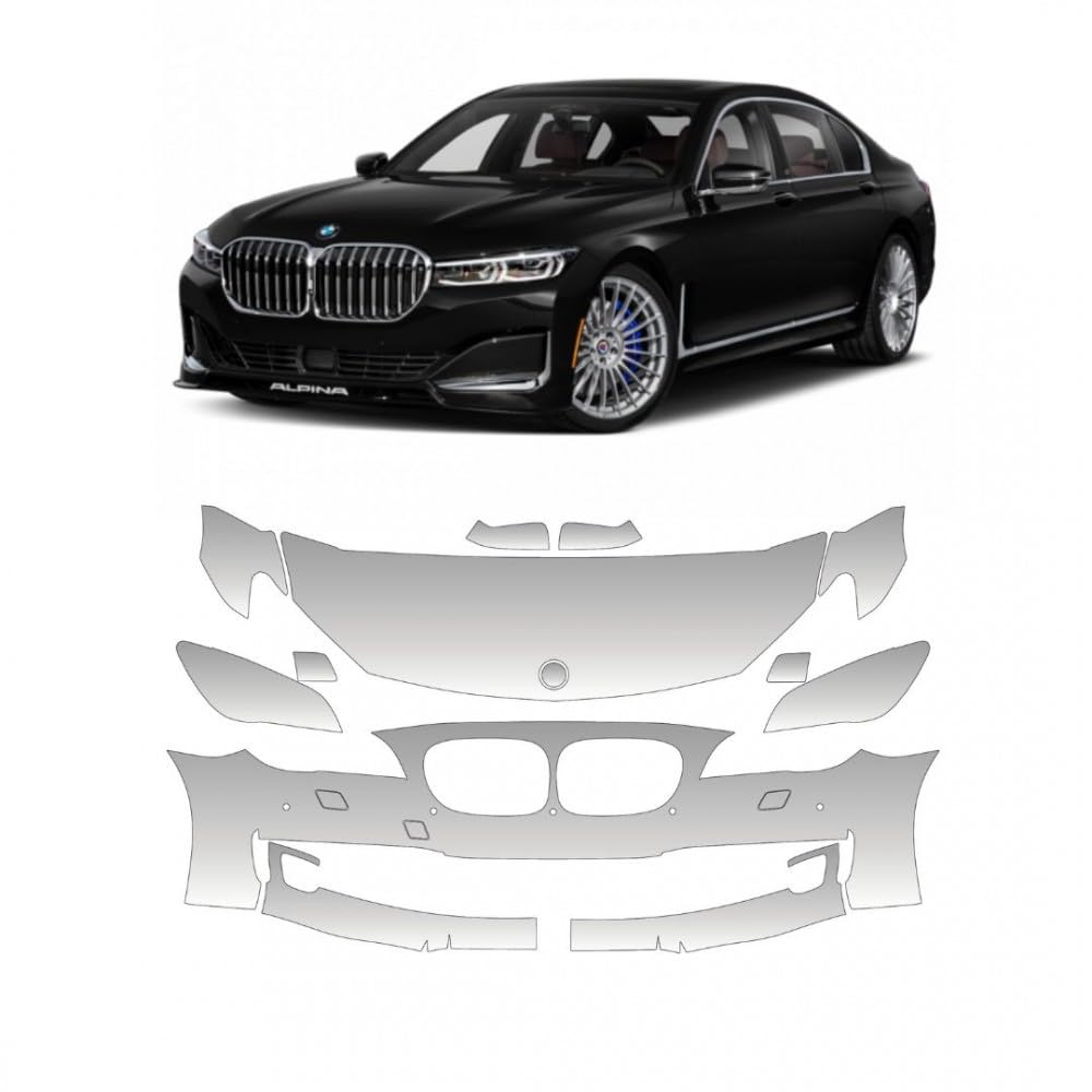 Winyl PPF/Vinyl Protector/Pre-Cut PPF Szablony do samochodu STAR SAM Kompatybilne z BMW serii 7 (12-14)
