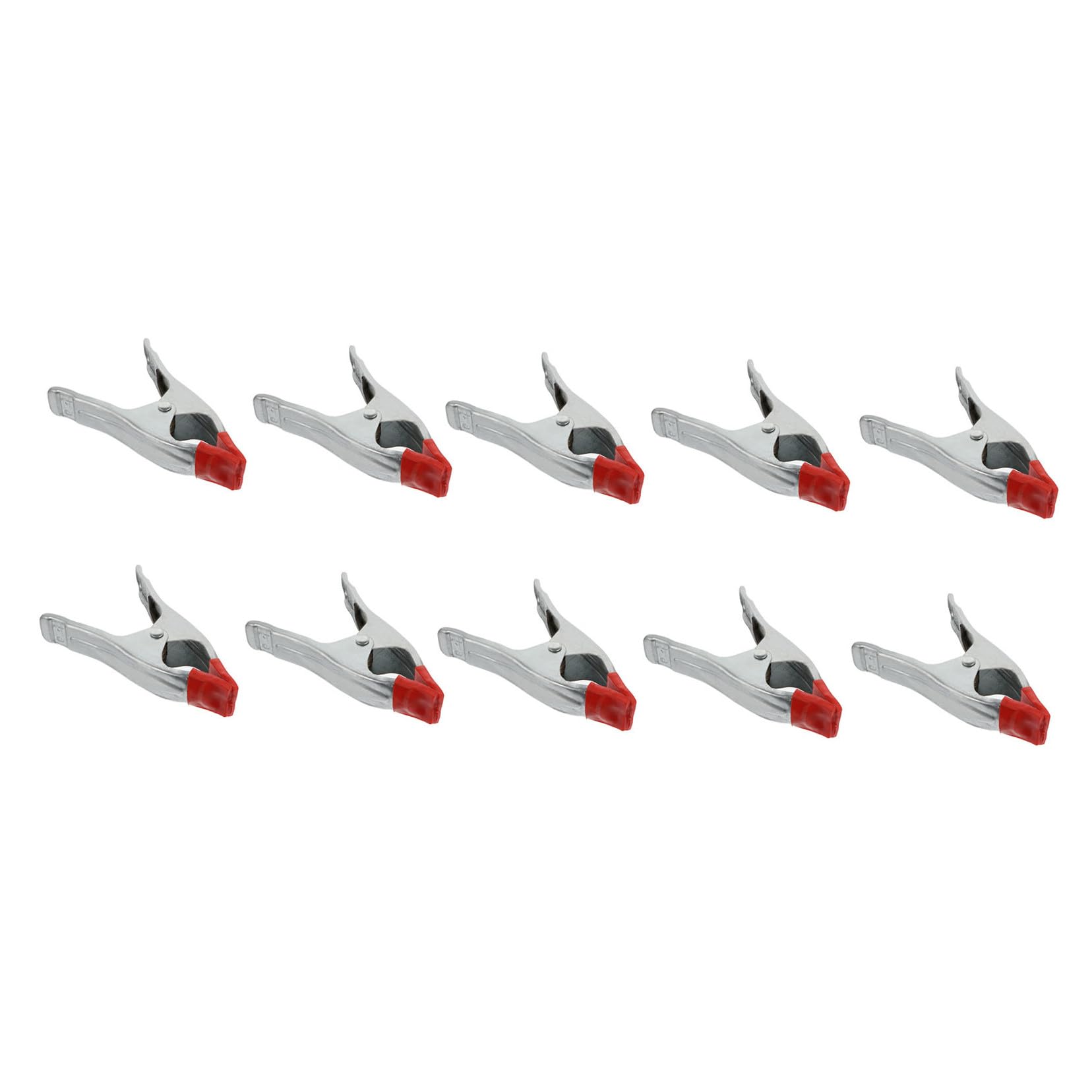 POPETPOP 10 pezzi Morsetti Forma Rinforzati Clip Primavera in Ferro per Lavorazione Legno e Falegnameria Resistenza Elevata per Fissaggio Teloni Artigianato e Modellismo