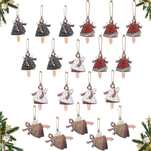TranRantic 20 Stück Kleine Engel Anhänger für Weihnachtsbaum,...