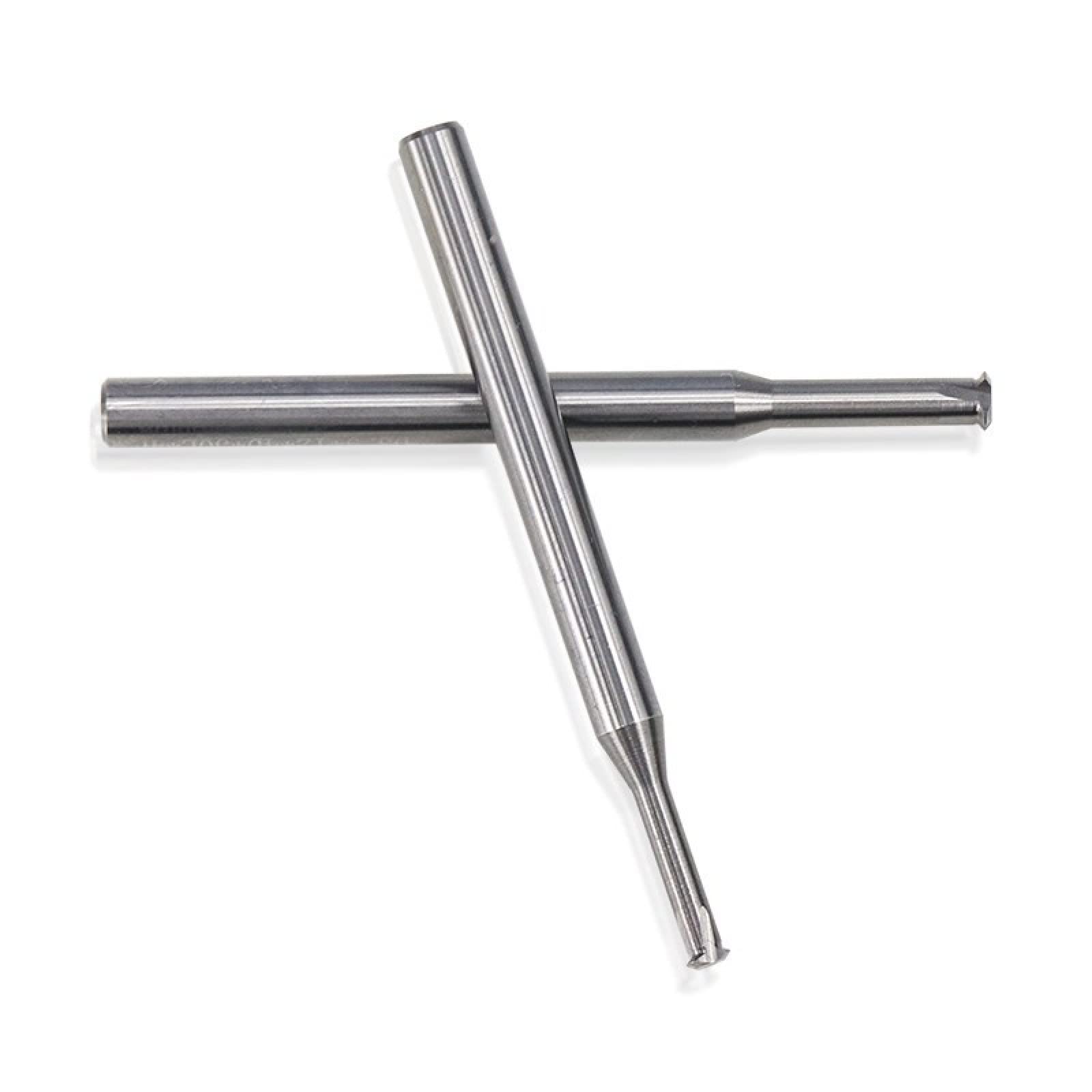 Frez do gwintów z chwytem 4 mm, metryczny frez trzpieniowy z węglika wolframu do stali aluminiowej, 1 szt.(P0.4xd1.55xd4x50)