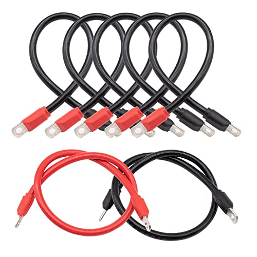Clubrally Golf Cart Battery Cables Wiring Kit For Ezgo Txt 1994 & Up With 4 Gauge 7 Pc Ac/Dc Wire Golf Cart Battery Cable Set 36 & 48 Volt #TOP4