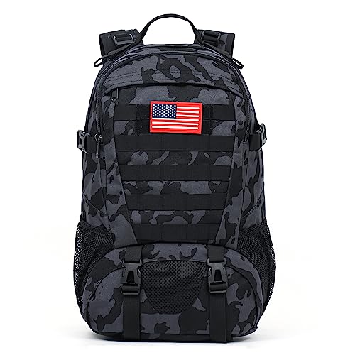 Houart 30L Camo Tactical Backpack for Boys & Men with US Flag Patch