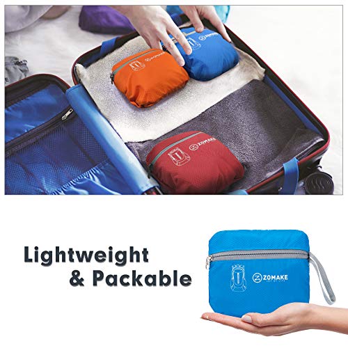 Image of ZOMAKE Ultra Lightweight Packable Backpack 25L - Foldable Hiking Backpacks Water Resistant Small Folding Daypack for Travel(Dark Blue)