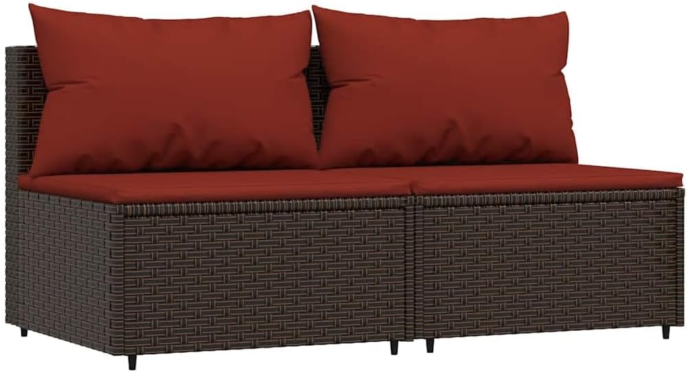 Patio Lounge Set Brown, Outdoor Sofas, 319819