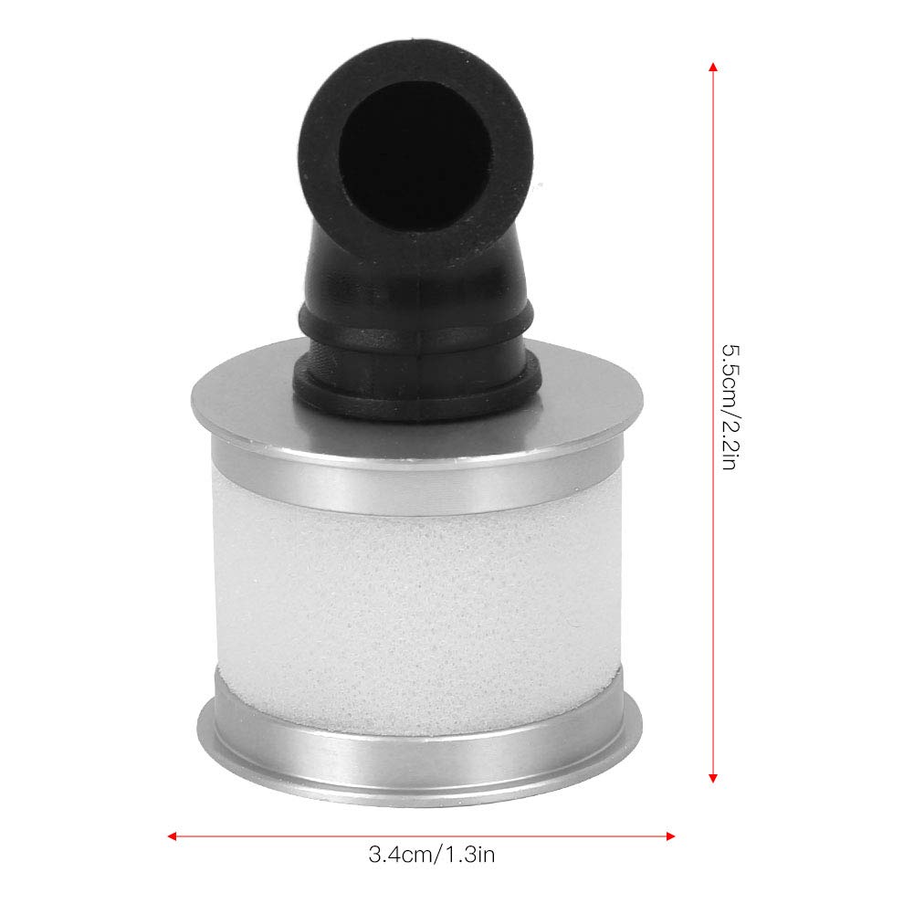 Pilipane RC a ir Filter Replacement Part for HSP 94122/941188 1/10 RC Car Aluminum Alloy Sponge Black Silver Green Red 5 5x3 4cm 21g 1pcs (Silver)