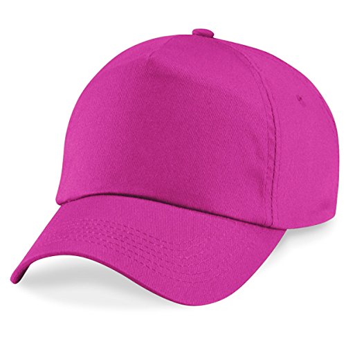 Beechfield Unisex Kinder Original 5-Panel-Kappe, fuchsia,...