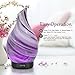 Essential Oil Diffuser 120ml Ultrasonic Aromatherapy Diffuser with Handmade Glass BPA Free Waterless Auto-Off, 4 Timer Setting 7 Colors Changed LED for Home Yoga Office