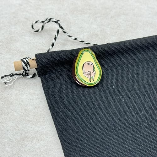 A Little Person Sitting In Avocado Brooch Lapel Pin Metal Enamel Delicate Brooch Pin Accessory for Backpack Clothes Hat Decoration Badges for Women Men Girls Kids Gift3