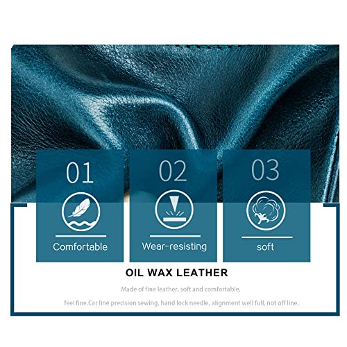 Image of CONTACTS Womens Bifold Wallet Leather Small Zipper Coin Purse for Women Fashion Card Holder with ID Window (Peacock Blue)