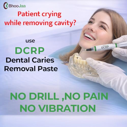 Image of DCRP | Dental Caries Removal Paste for Professional Dental use | Revolutionary Bio-active solution to dissolve soft caries | No Drill, No Pain No anxiety | 3g Pack of 1